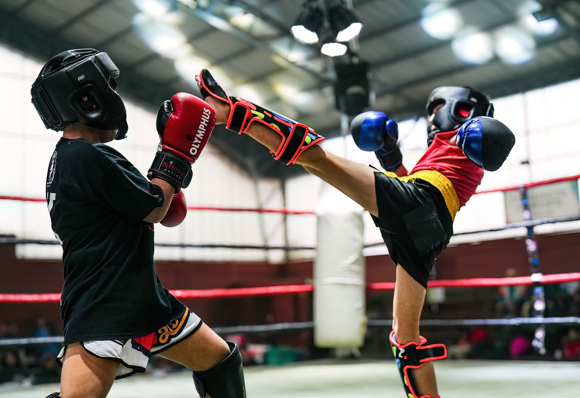 Kickboxing training